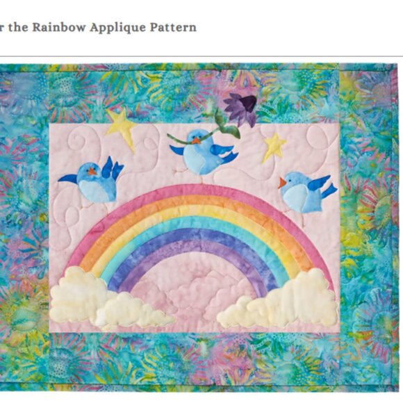 McKenna Ryan “Over The Rainbow” Applique Quilt Sewing Pattern Uncut FF - Picture 1 of 6
